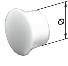 0005710 Opvulstop pvc diam. 8 mm voor geleider - WIT